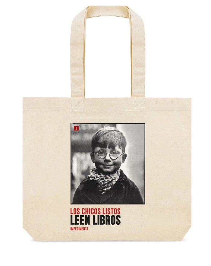 BOLSA DE TELA "LOS CHICOS LISTOS LEEN LIBROS"