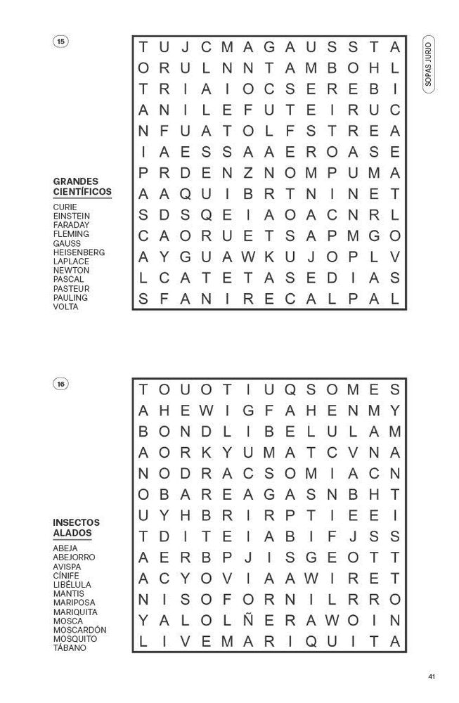 Sopas de letras y crucigramas (El País Juegos)