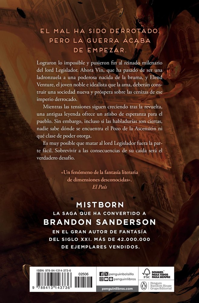 El Pozo de la Ascensión (Trilogía Original Mistborn 2)