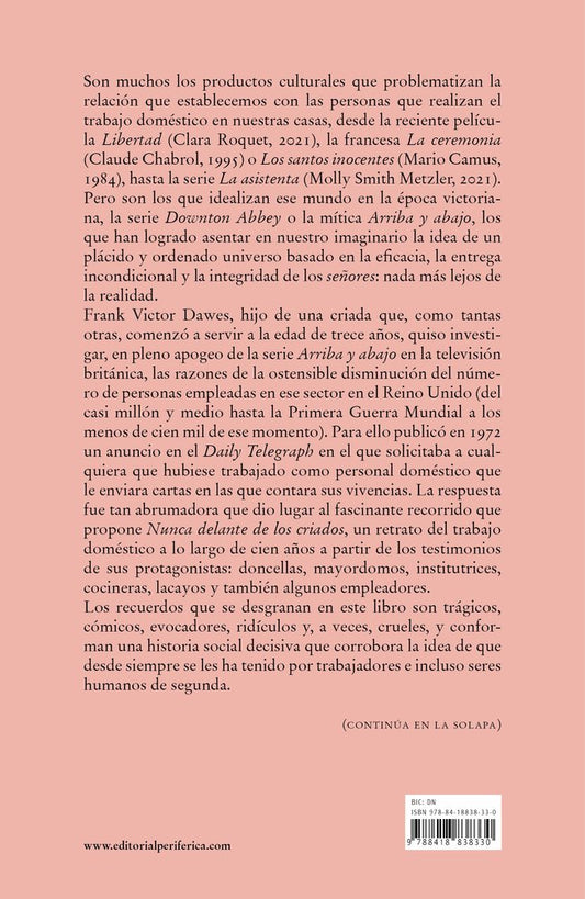 Nunca delante de los criados