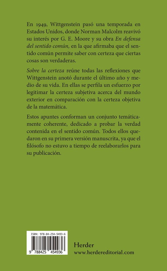 Sobre la certeza