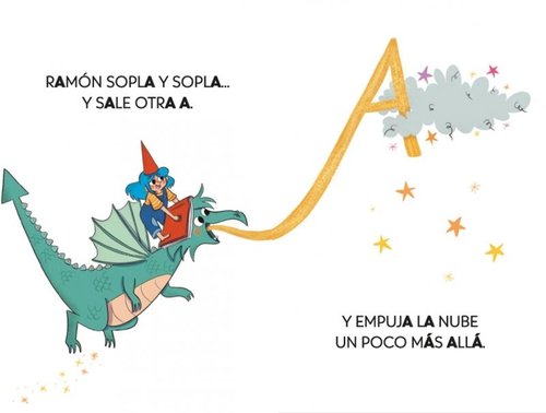 El dragón de las letras 1 - Ana, el dragón y la nube aspirador
