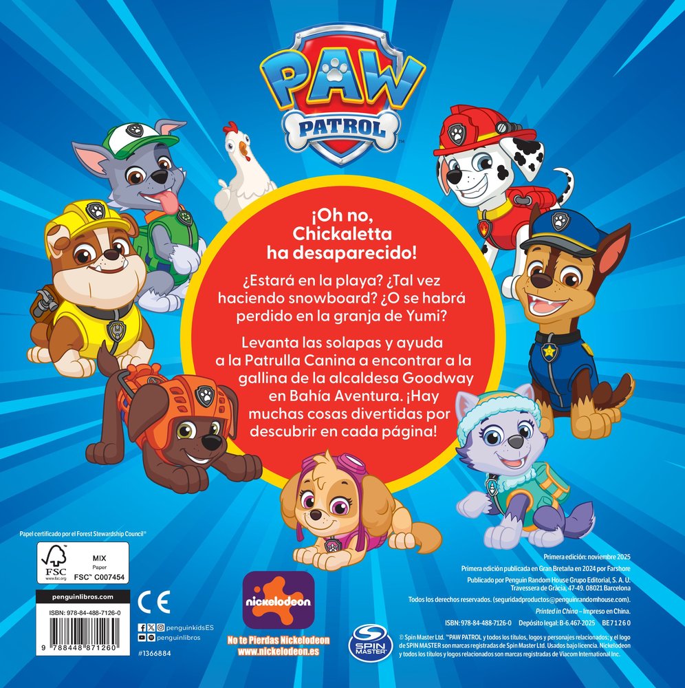 Paw Patrol | Patrulla Canina. Libro de cartón con solapas - Patrulla al rescate