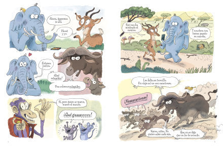 EL SEÑOR ELEFANTE Y LA SEÑORA GACELA. ¡DESPEGUE!