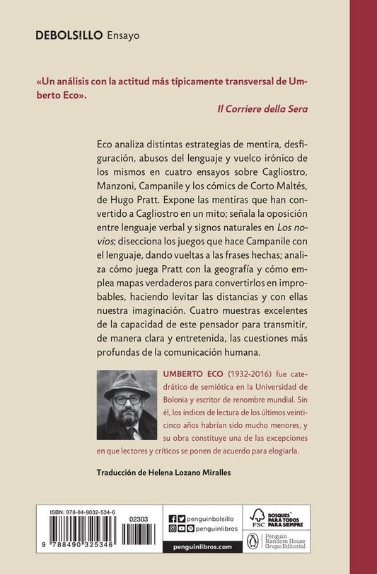 Entre mentira e ironía