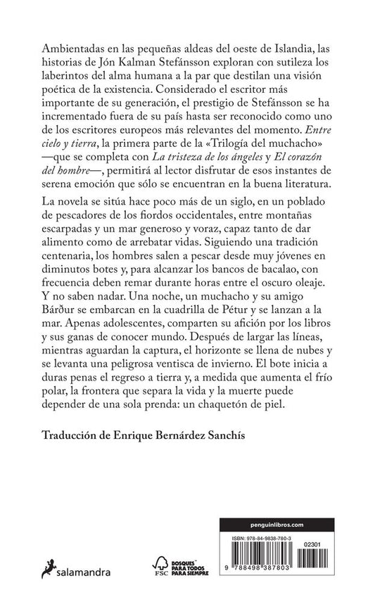 Entre cielo y tierra (Trilogía del muchacho 1)