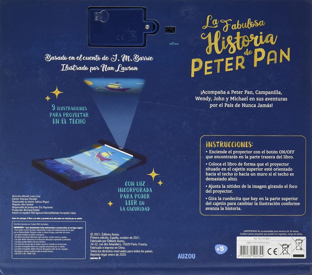 La fabulosa historia de Peter Pan. Libro proyector
