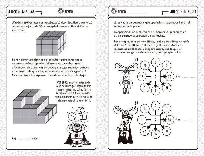 Retos y juegos de mates para niños listos