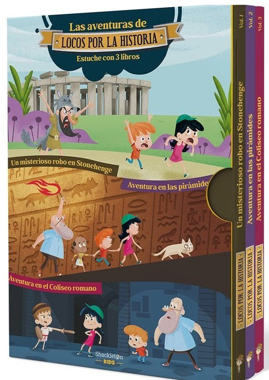 Las aventuras de Locos por la historia. Pack de 3 libros para niños de 5 a 9 años