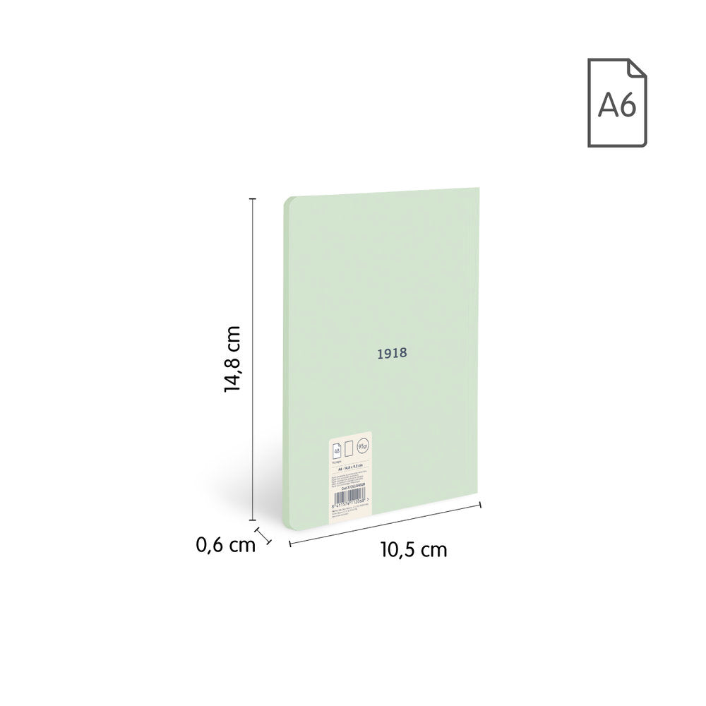 LIBRETA ENCOLADA MILAN A6 48H LISO 430 SINCE 1918