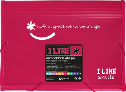 CARPETA FUELLE GOMAS PP 13 SEP LIKE2 ROSA