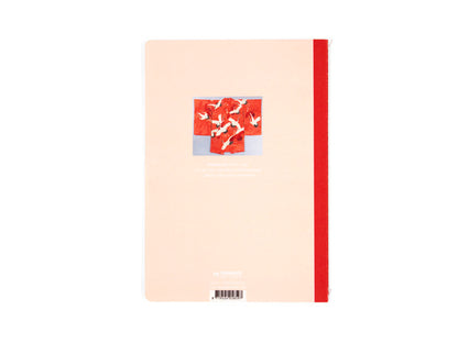 CUADERNO CON LOMO COSIDO DE ALGODON MUJER CON GRUA