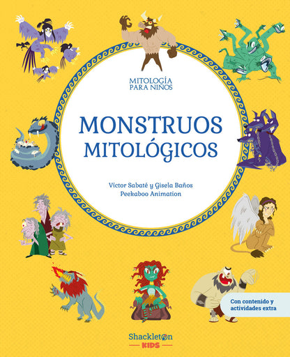 Monstruos mitológicos | Libro infantil con juegos y actividades extra | Descubre el maravilloso mundo de la mitología griega, en una colección de divertidos libros infantiles