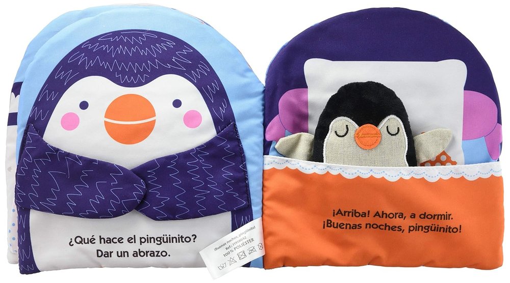 Libro de tela. Buenas noches, pingüinito