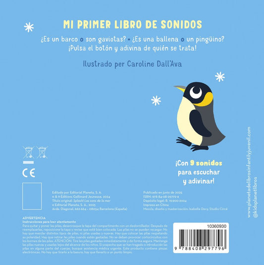 ¡Splash! Sonidos del mar. Mi primer libro de sonidos