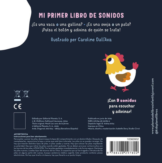 ¡Muuu! Sonidos de la granja. Mi primer libro de sonidos