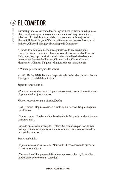 Sherlock Holmes Escape Book. La aventura de la màquina analítica
