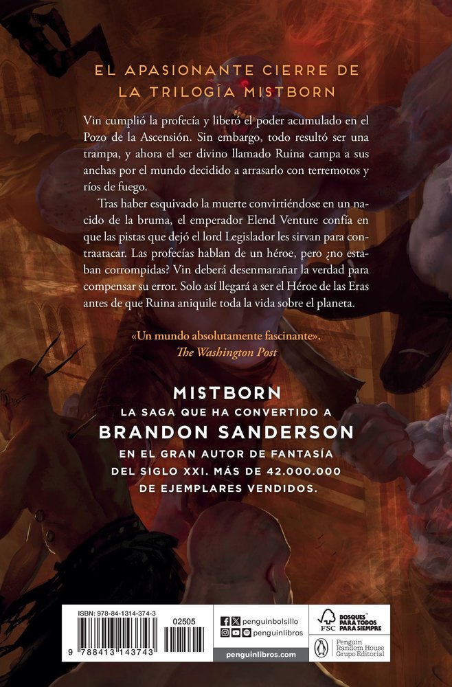 El Héroe de las Eras (Trilogía Original Mistborn 3)