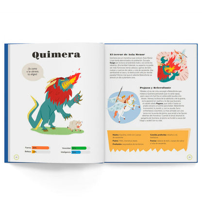 Monstruos mitológicos | Libro infantil con juegos y actividades extra | Descubre el maravilloso mundo de la mitología griega, en una colección de divertidos libros infantiles
