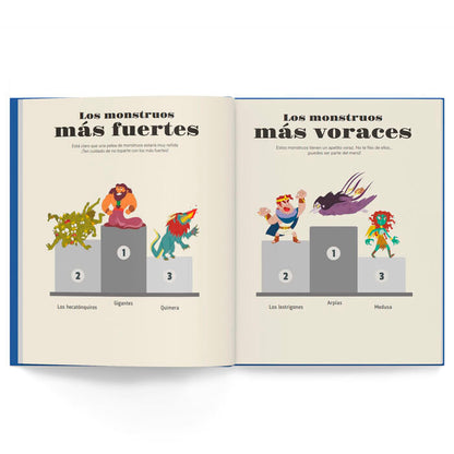 Monstruos mitológicos | Libro infantil con juegos y actividades extra | Descubre el maravilloso mundo de la mitología griega, en una colección de divertidos libros infantiles