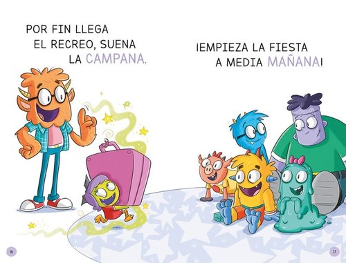 Aprender a leer en la Escuela de Monstruos 5 - Pasteles voladores de colores