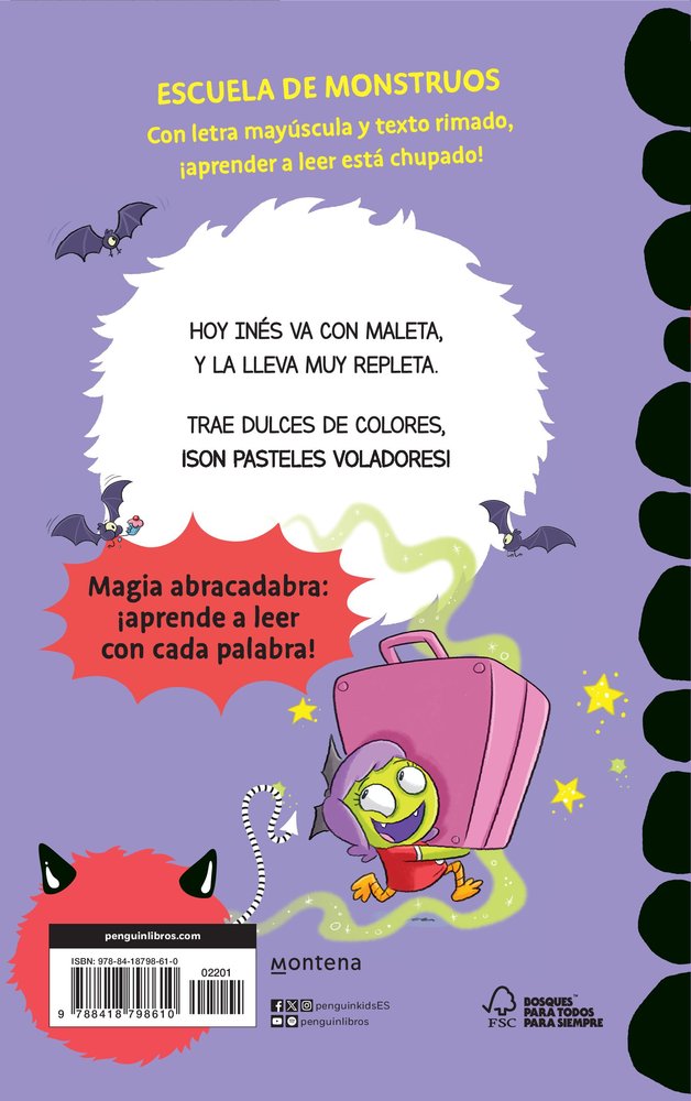 Aprender a leer en la Escuela de Monstruos 5 - Pasteles voladores de colores