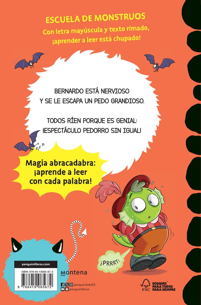 Aprender a leer en la Escuela de Monstruos 7 - Pedos como truenos