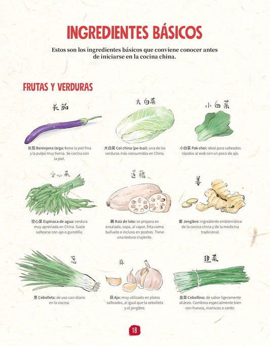 La cocina china ilustrada