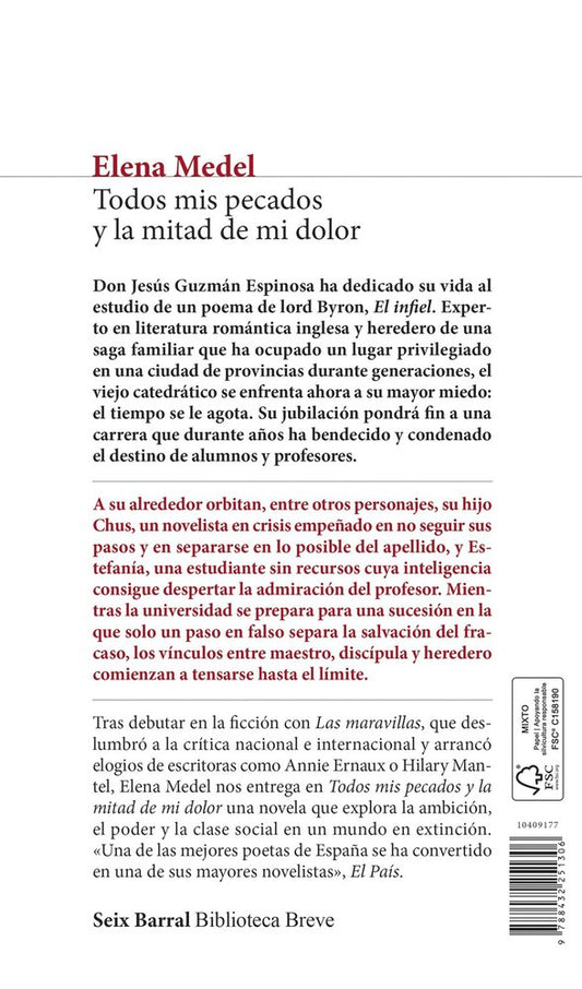 Todos mis pecados y la mitad de mi dolor