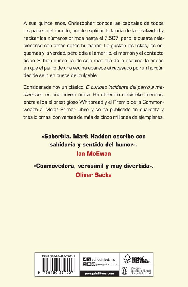 El curioso incidente del perro a medianoche