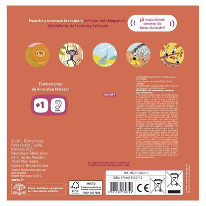 Libro de sonidos. Animales de la selva y de la sabana