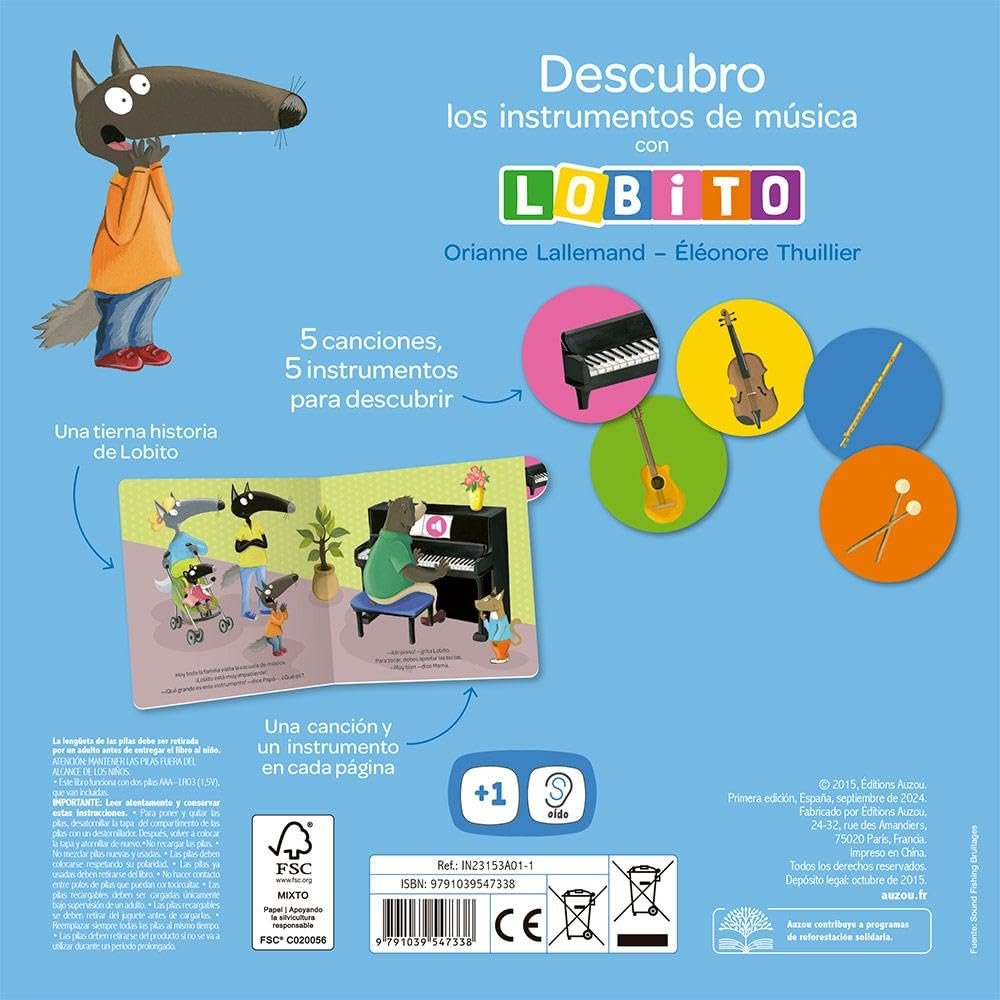 Descubro los instrumentos de música con Lobito