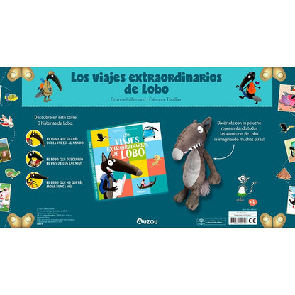 Los viajes extraordinarios de Lobo. Cofre con peluche
