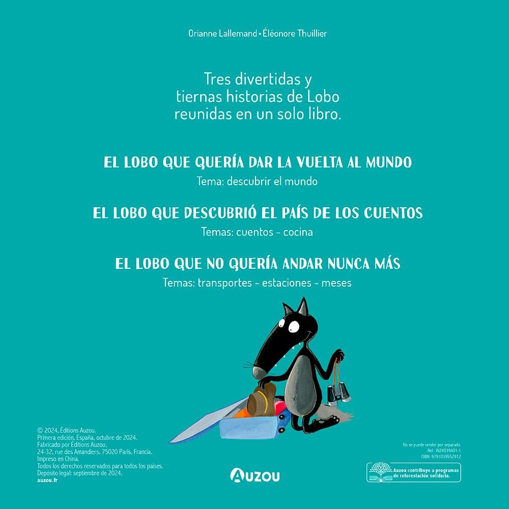 Los viajes extraordinarios de Lobo. Cofre con peluche