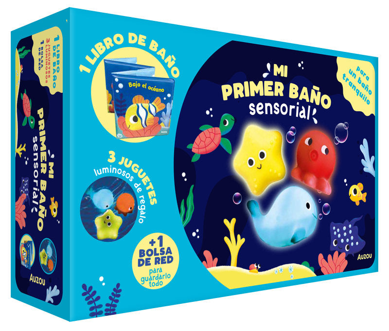Mi primer cofre de baño sensorial - 3 juguetes que brillan en la oscuridad