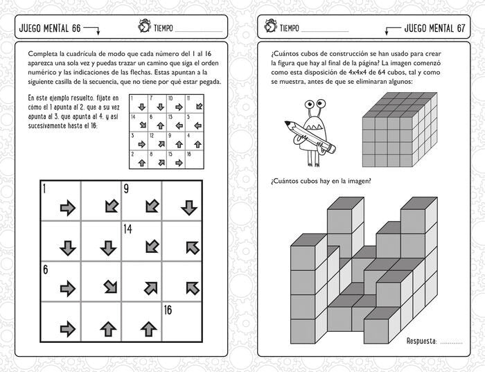 Retos y juegos mentales para niños listos