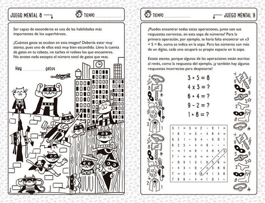 Retos y juegos de mates para niños listos