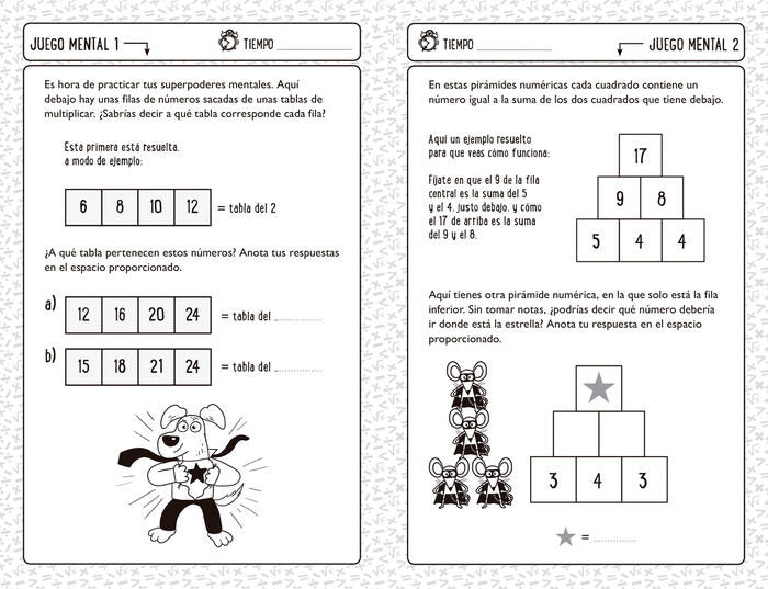 Retos y juegos de mates para niños listos