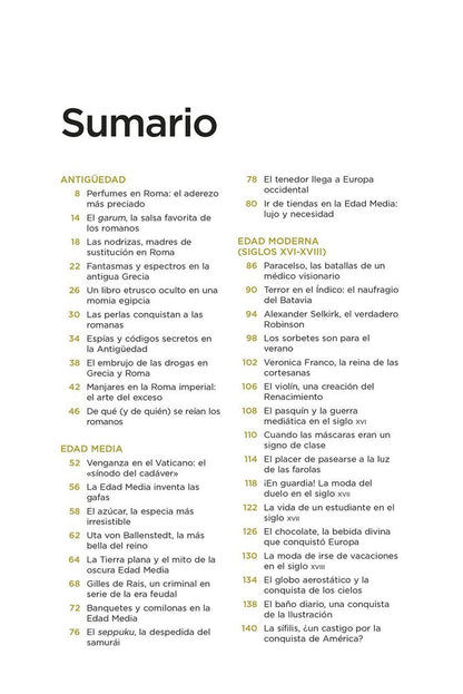 Curiosidades de la historia
