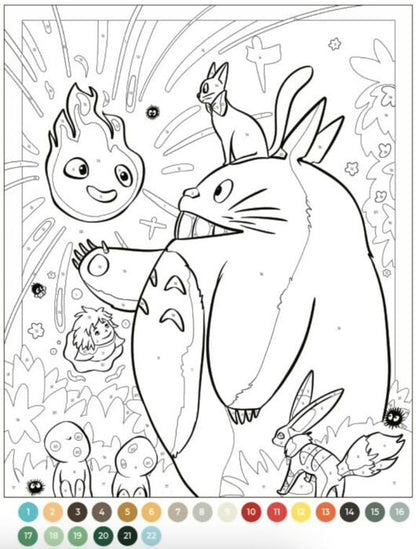 Colorea por números: Studio Ghibli