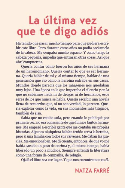 La última vez que te digo adiós