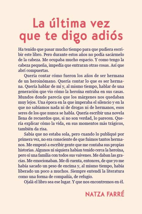 La última vez que te digo adiós